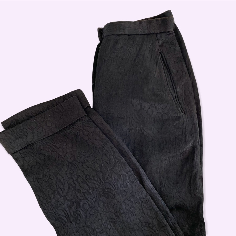 Donna Karan New York Black pattern pants
